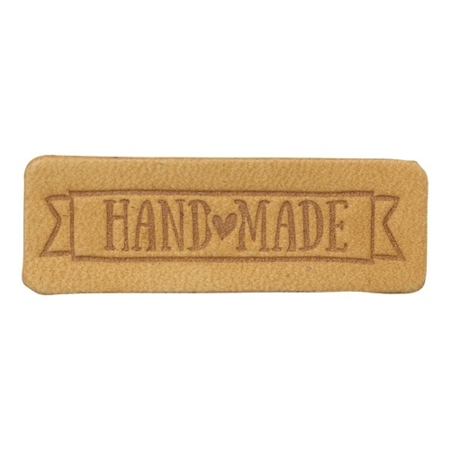 Label "Handmade", leather natural фото 6