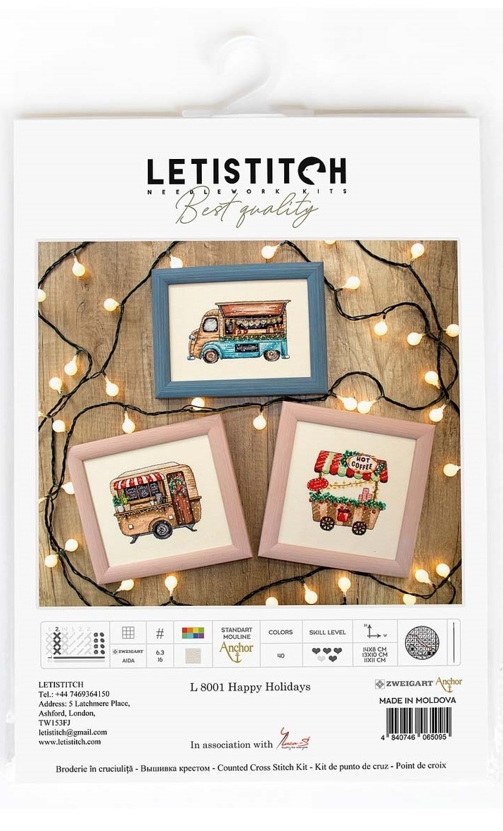 Happy Holidays Moments Cross Stitch Kit фото 5