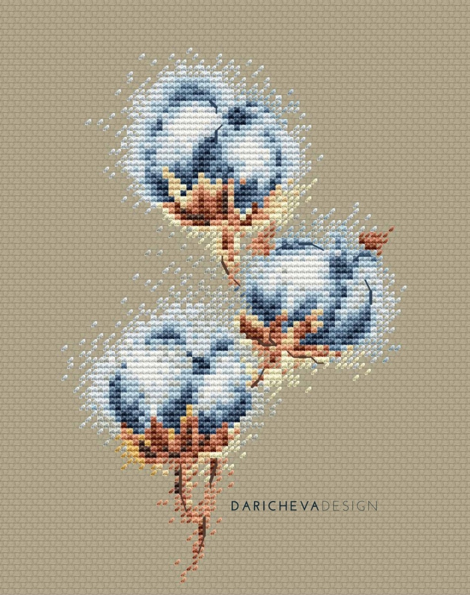Cotton Plant Cross Stitch Pattern фото 4