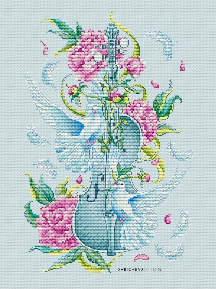 Music of Soul. Adagio Cross Stitch Pattern фото 6