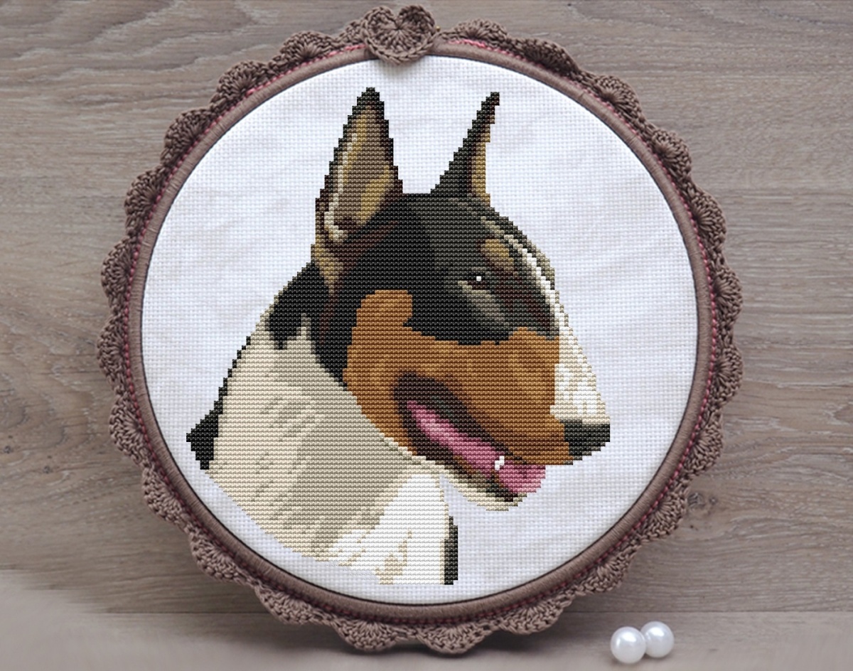 Bull Terrier 1 Cross Stitch Pattern фото 2