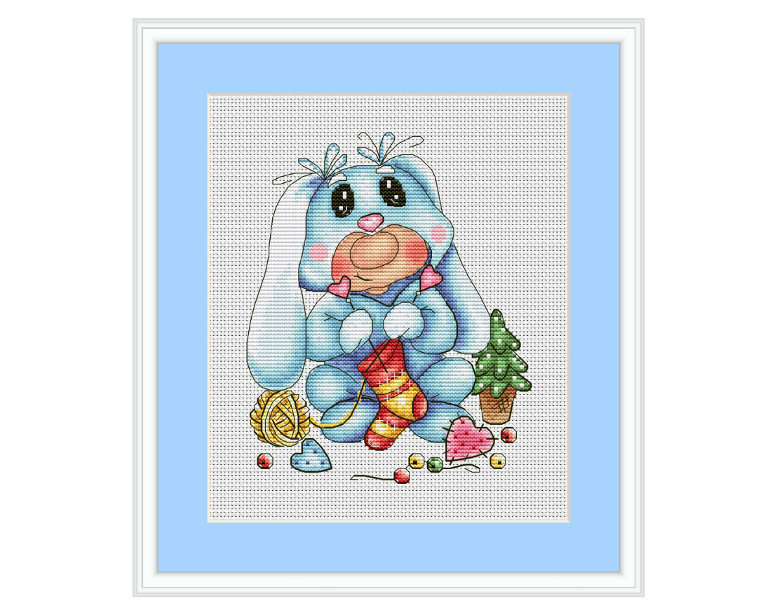 Knitter Gnome Cross Stitch Pattern фото 2
