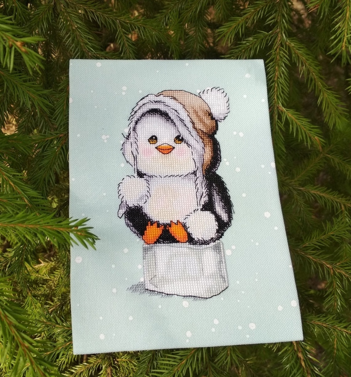 Penguin on Ice Cross Stitch Pattern фото 9