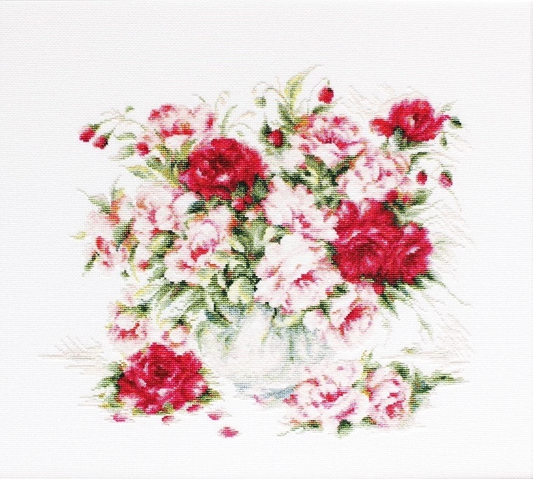 Bouquet with Peonies Cross Stitch Kit фото 1
