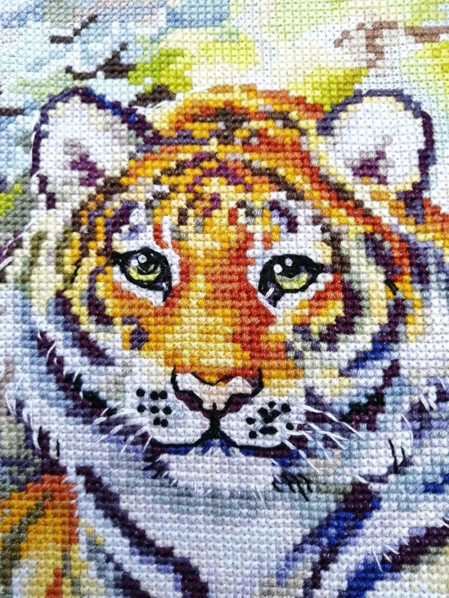 Taiga Tiger Cross Stitch Pattern фото 4