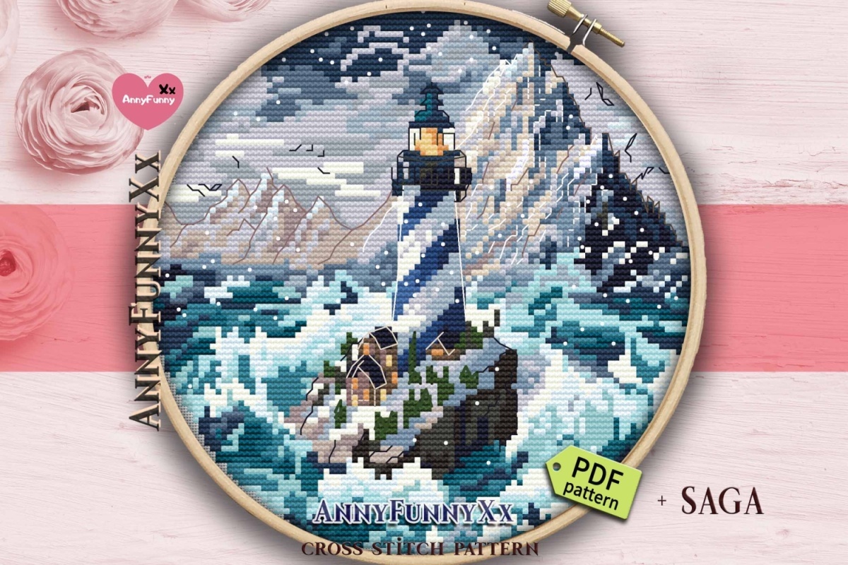Ice Lighthouses. The Last Stronghold Cross Stitch Pattern фото 2