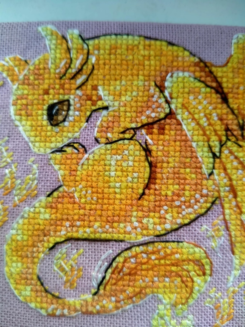 Fire Dragon Cross Stitch Pattern фото 9