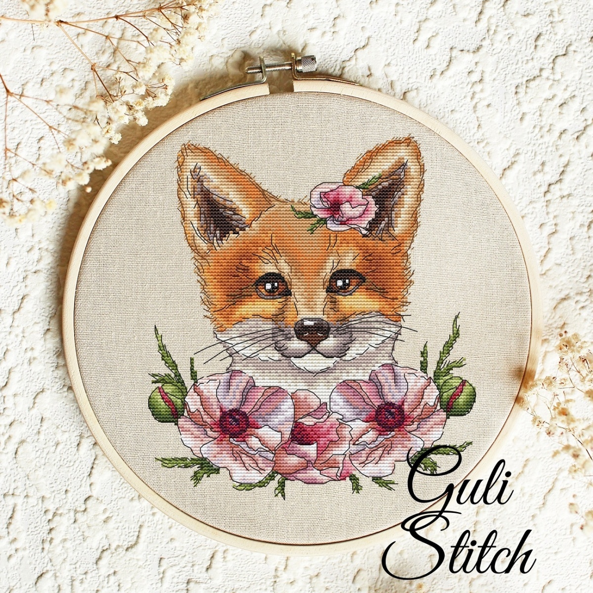Red Fox Cross Stitch Pattern фото 2