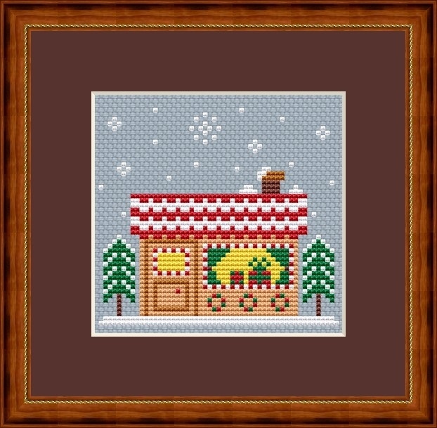 Christmas Shop Cross Stitch Chart фото 1