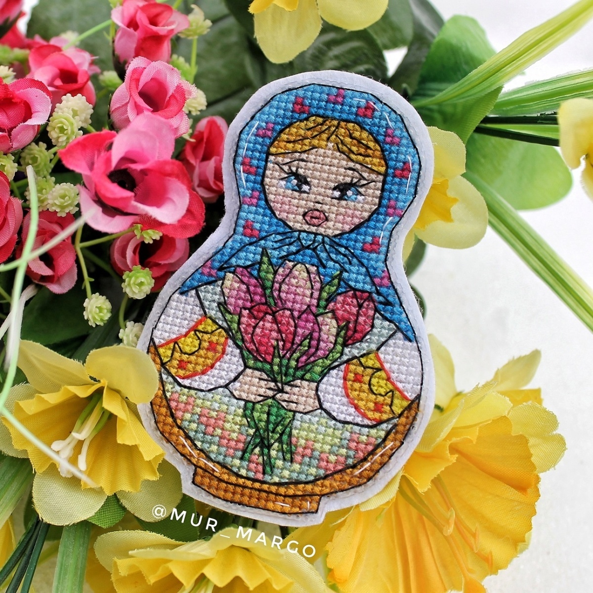 Matryoshka Spring Cross Stitch Pattern фото 3