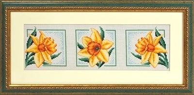 Yellow Daffodils Cross Stitch Kit фото 2