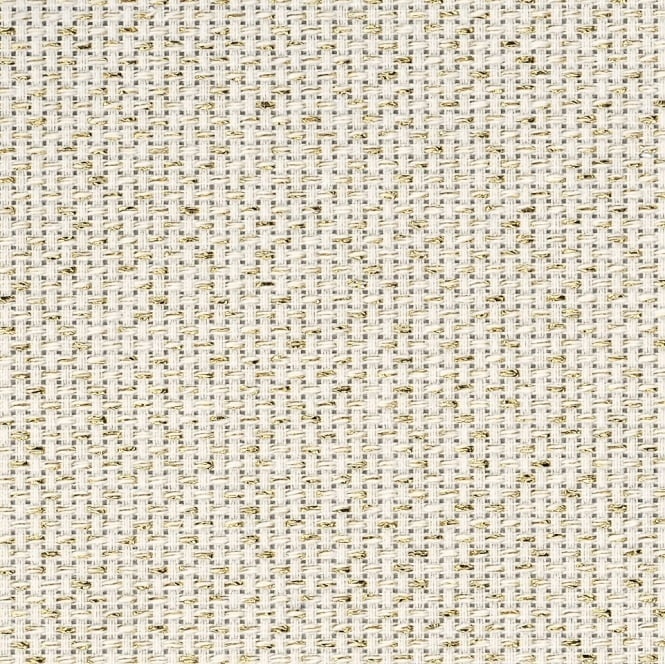 14 Count Aida-Star Fabric by Zweigart 3706/118 Gold Flecked Cream фото 1
