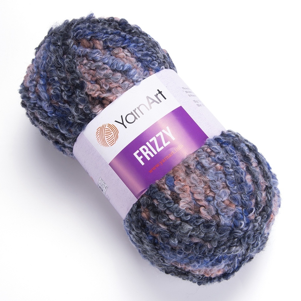 YarnArt Frizzy 77% acrylic, 20% wool, 3% polyester, 3 Skein Value Pack, 450g фото 12