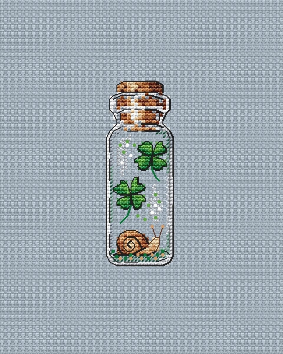Bottles. Good Luck! Cross Stitch Pattern фото 1