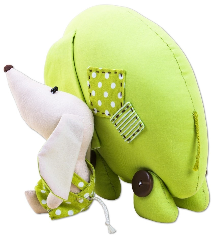 Elephant and Puppy Toy Sewing Kit фото 2