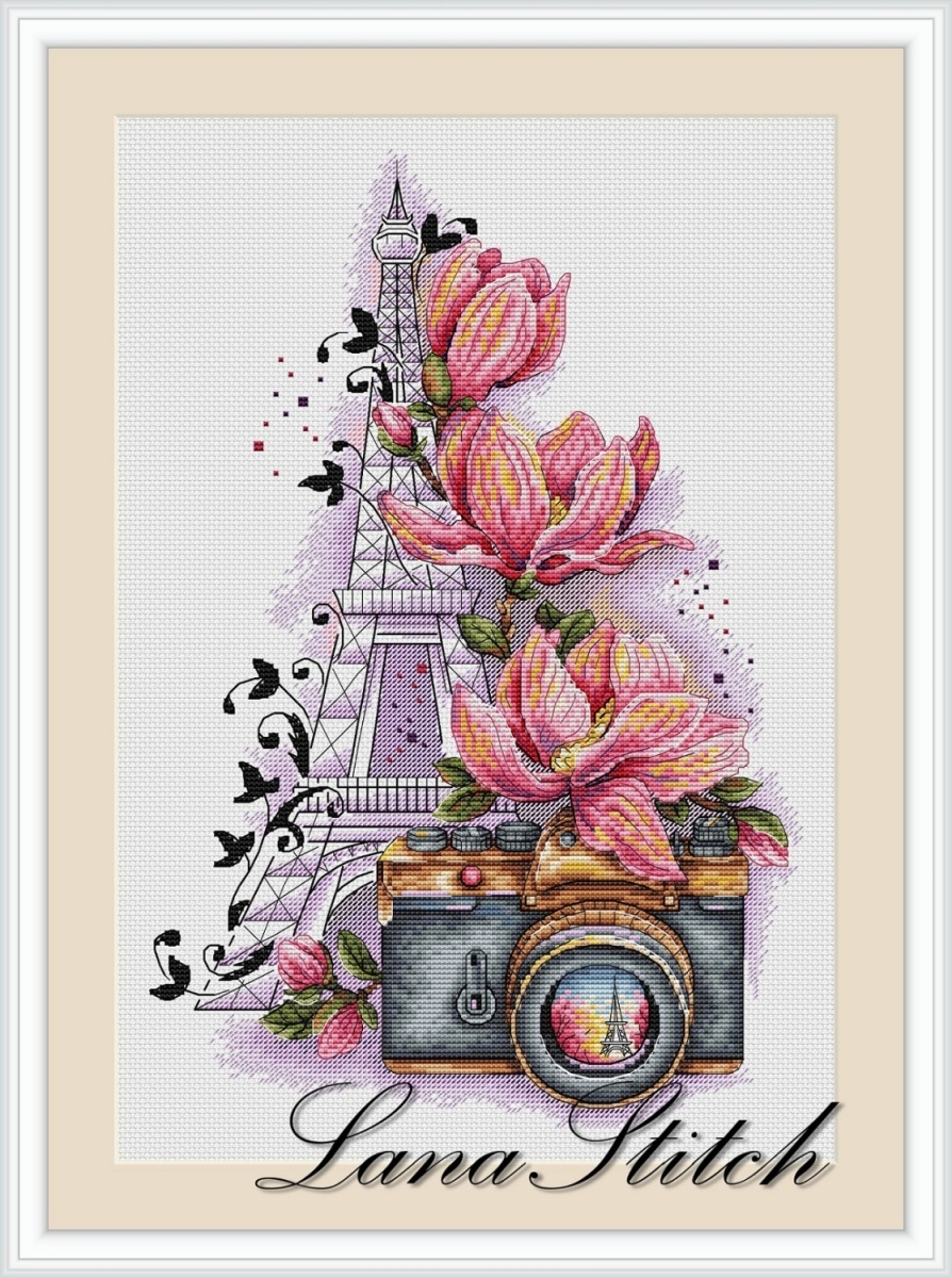 Travel to Paris Cross Stitch Patterns фото 1
