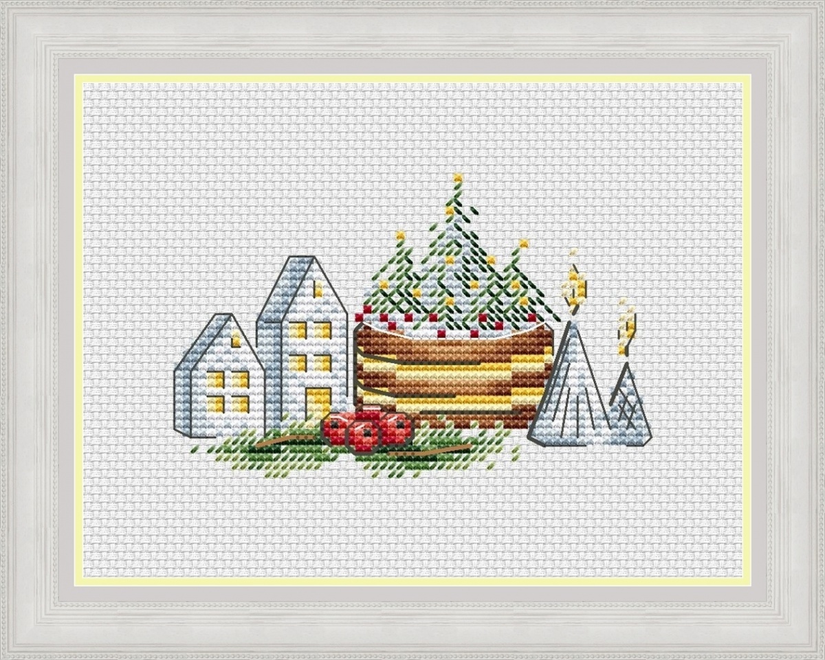 Sweet Christmas Tree Cross Stitch Pattern фото 1