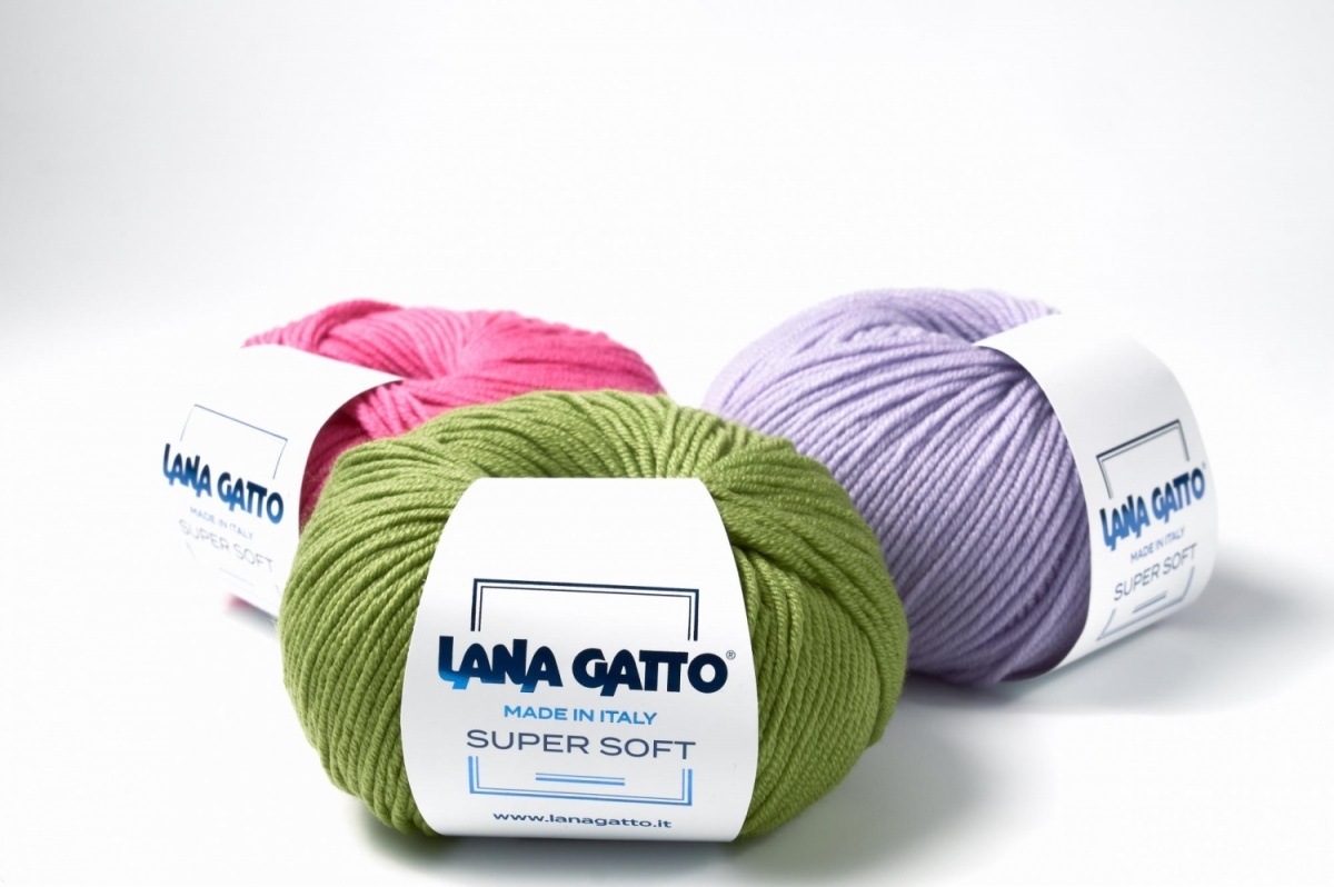 Lana Gatto Super Soft 100% extrafine merino wool, 10 Skein Value Pack,  500g, code LGSS Lana Gatto