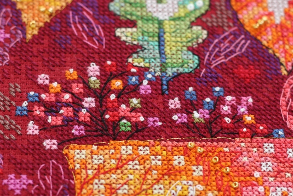 Colorful Autumn Cross Stitch Kit фото 3