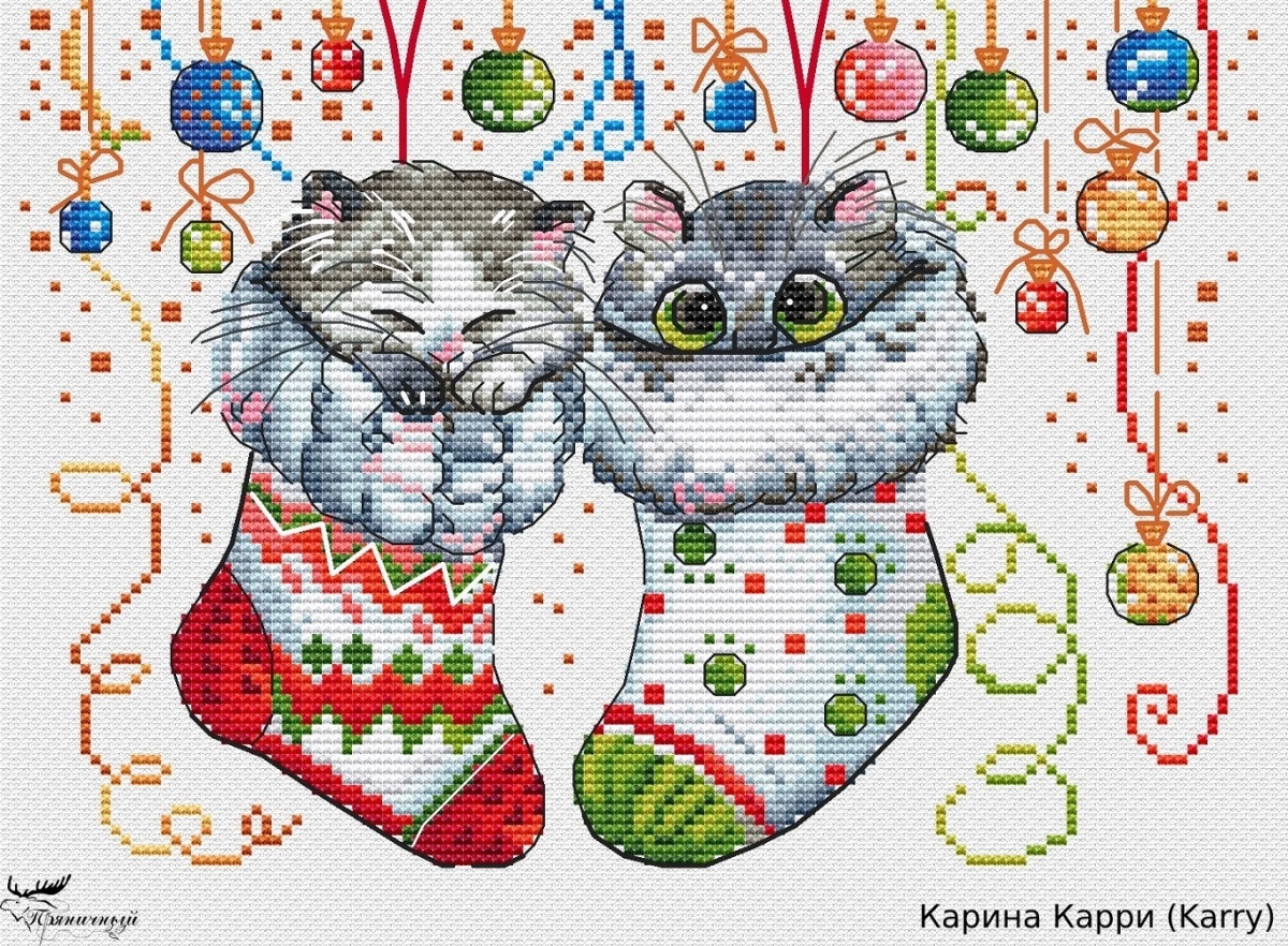 The More Cats The Better! Cross Stitch Pattern фото 1