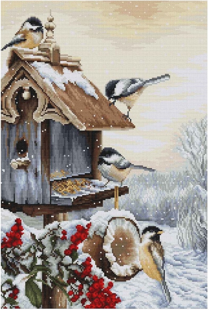 Bird House Cross Stitch Kit, code BU4021 Luca-S | Buy online on ...