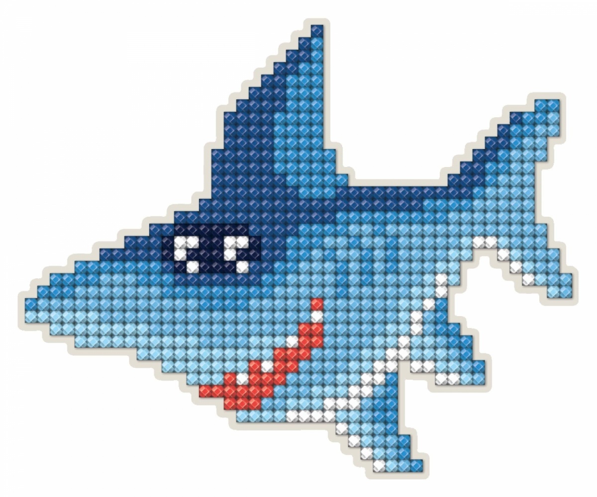 Алмазная мозаика акула