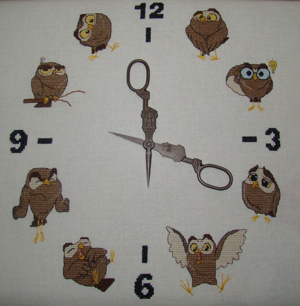 Curious Owl Cross Stitch Pattern, code LV-034 Lubov Vodenikova