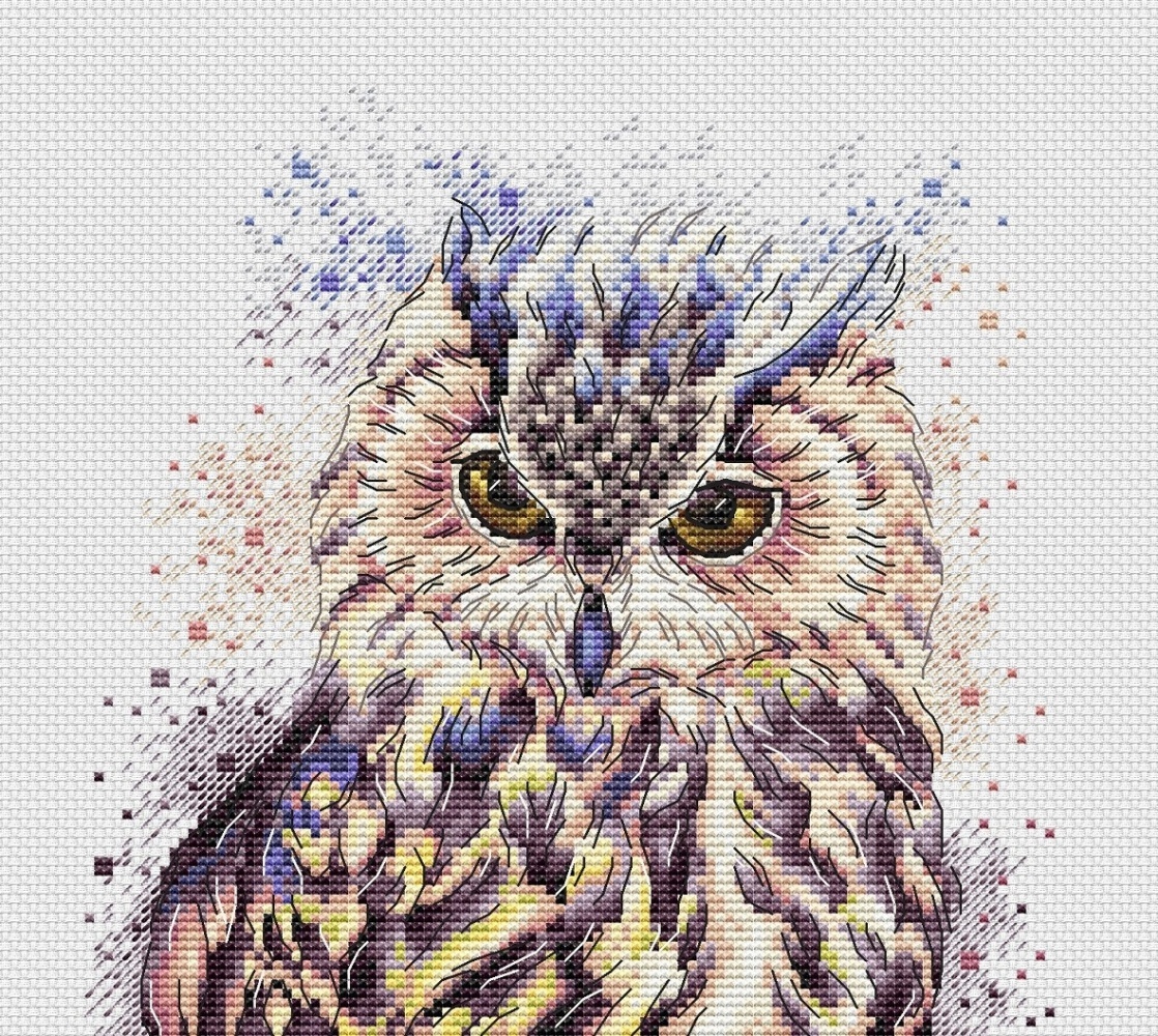 Reading Owl Cross Stitch Pattern