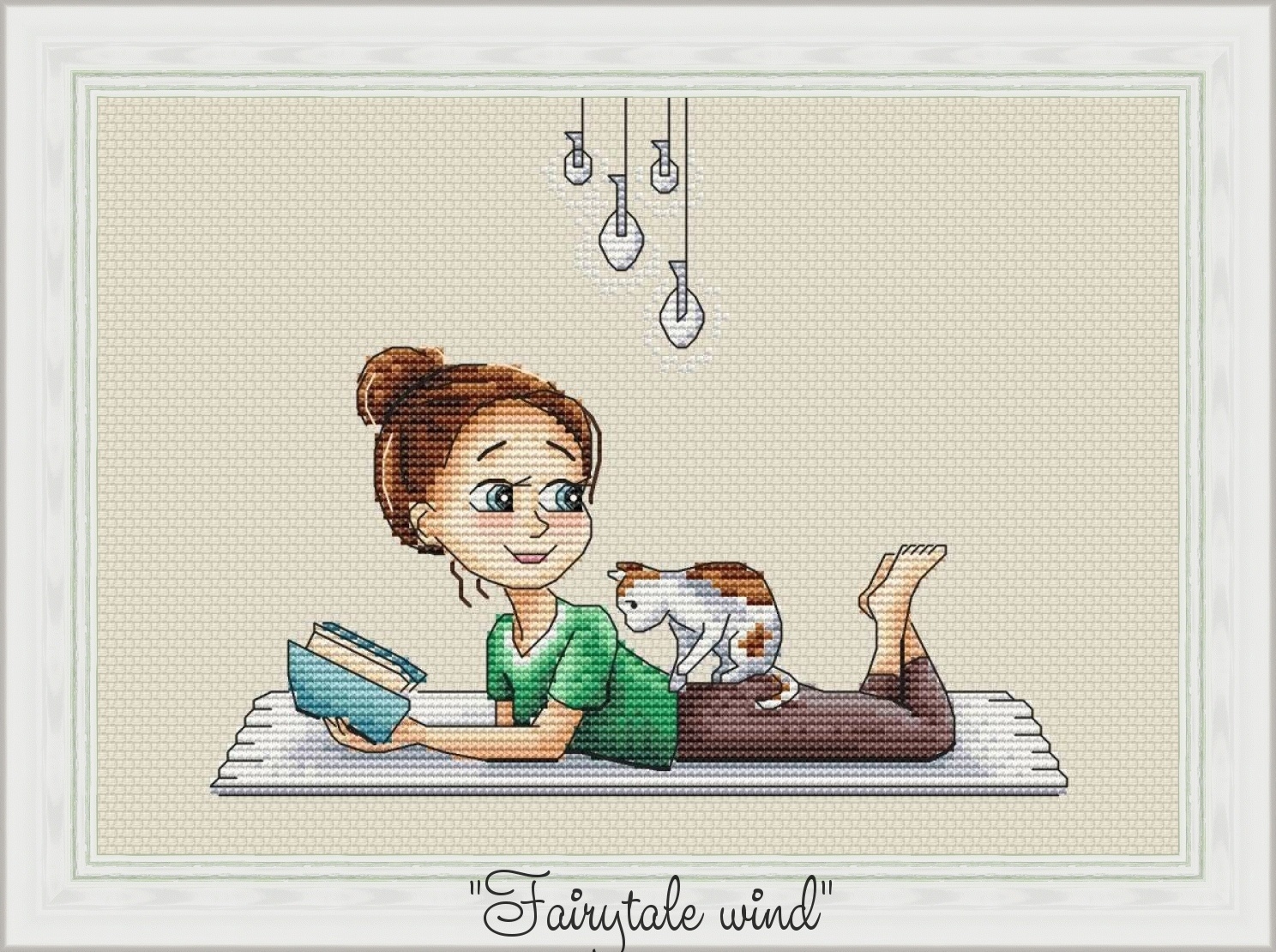 Cat Massage Cross Stitch Pattern