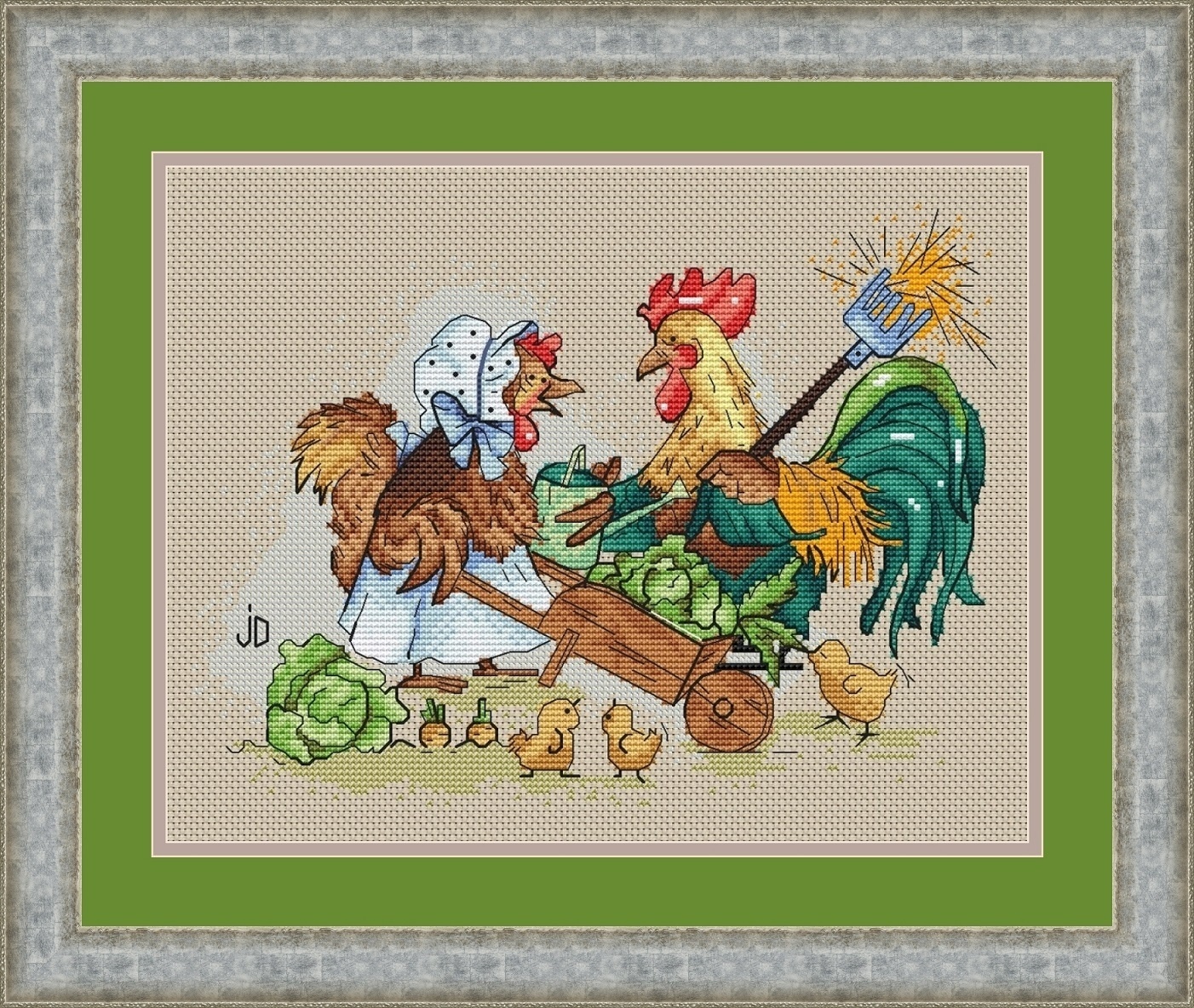 Chicken Wire Cross Stitch fabric 