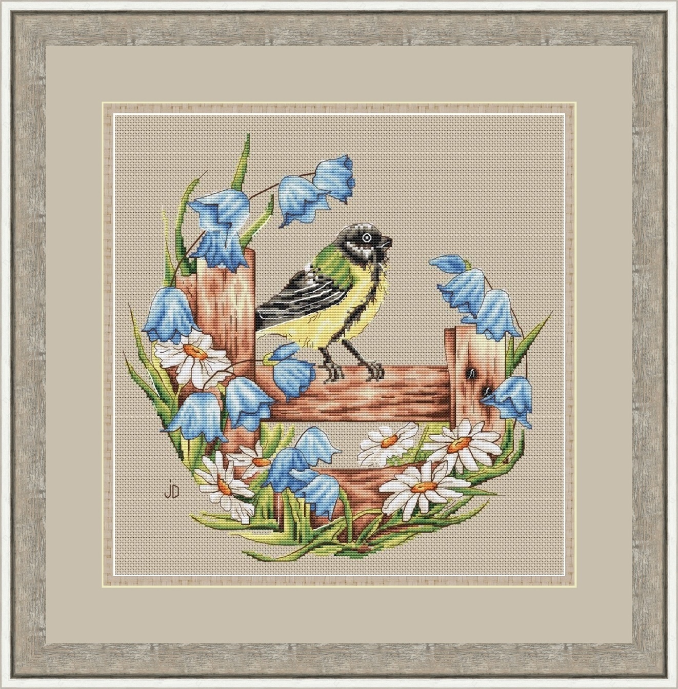 Cat on a Fence  Cross Stitch Pattern