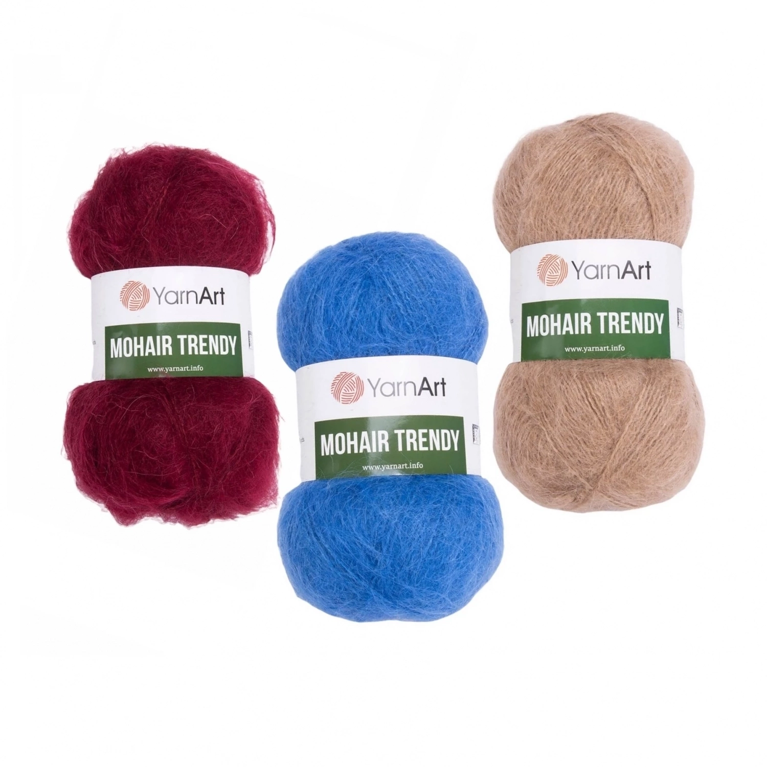 YarnArt Mohair Trendy 50% Mohair, 50% Acrylic, 5 Skein Value Pack, 500g