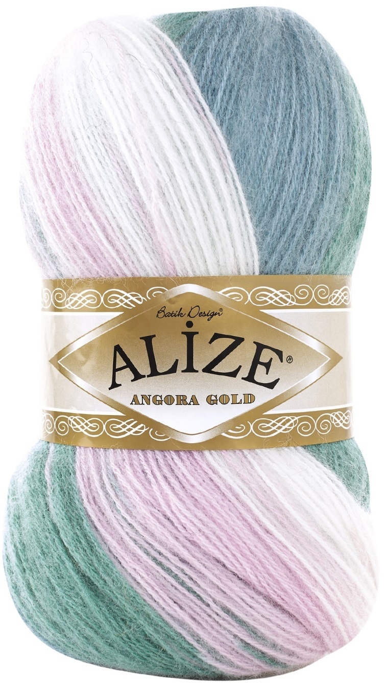 Alize Angora Gold Batik Yarn 20% Wool 80% Acrylic Lot of 2skn