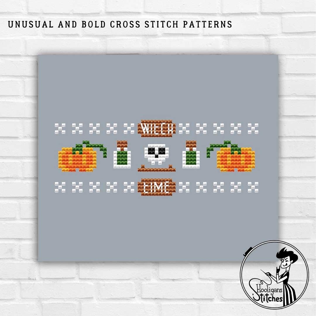 Witch cross stitch kit  Unconventional X Stitch