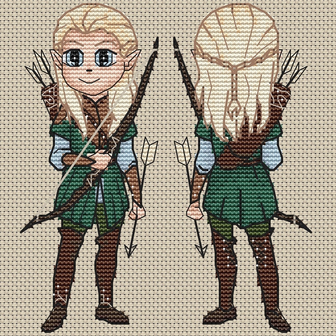 The Fellowship of the Ring - The *Original* Pixel People - PDF Cross Stitch  Pattern - INSTANT DOWNLOAD