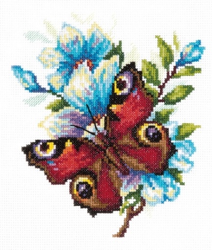 Peacock Butterfly Cross Stitch Kit, code 42-09 Magic Needle | Buy ...