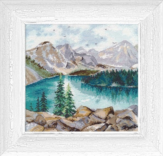 Moraine Lake Cross Stitch Kit, code 1256 ARIES | Buy online on Mybobbin.com