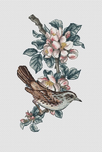 Vintage Apple Tree Cross Stitch Pattern, code NK-291 Nadezhda Kazarina ...