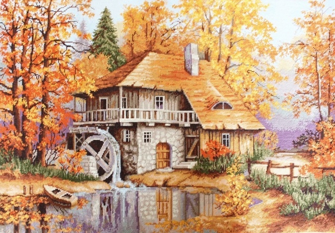 Autumn Landscape Cross Stitch Kit, code B481 Luca-S | Buy online on ...