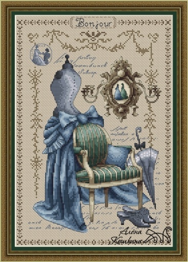 Atelier Bonjour Cross Stitch Pattern, code AK-095 Alena Koshkina | Buy ...