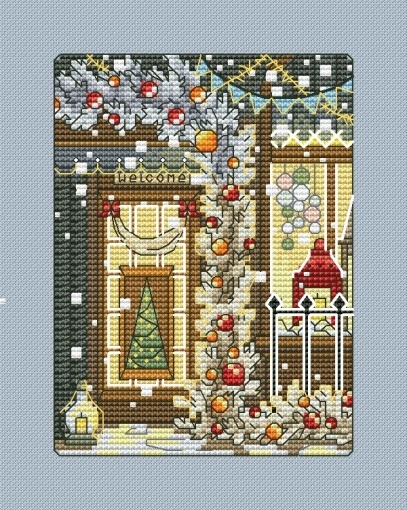 Christmas Card 7 Cross Stitch Pattern, code AO-539 Alisa Okneas | Buy ...