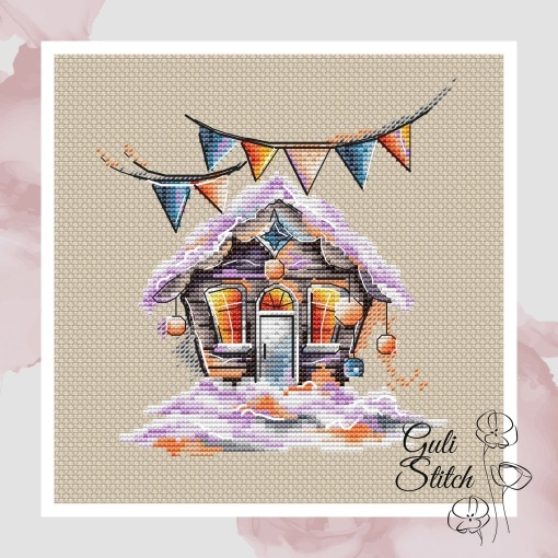 Fairytale House Cross Stitch Pattern, Code GS-114 Guli Stitch | Buy ...