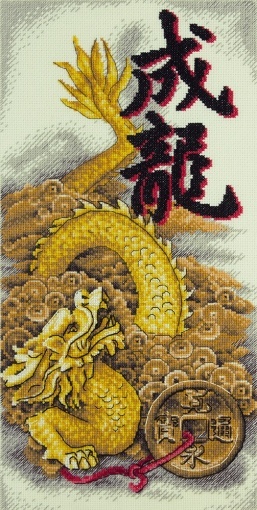 Golden Dragon Cross Stitch Kit, code I-1938 Panna | Buy online on ...