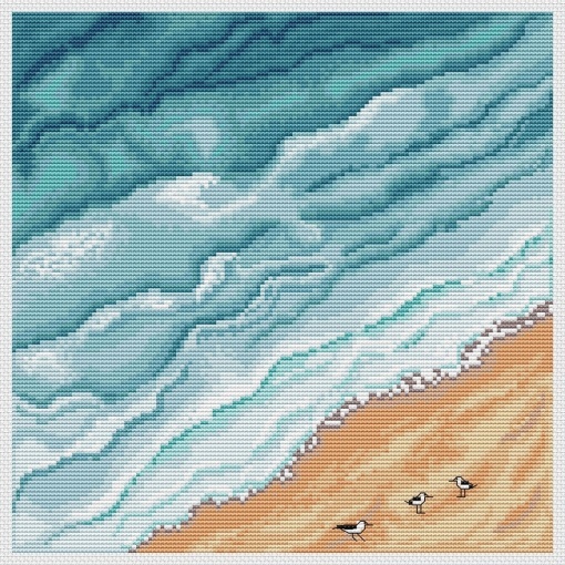 Sea. Seagulls Cross Stitch Pattern, code AZ-102 A-Z Designer | Buy ...