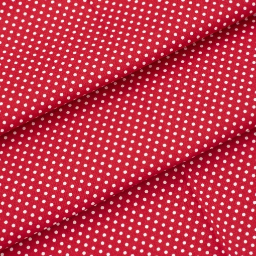 Red Small Polka Dots Patchwork Fabric, code 25738 | Buy online on ...