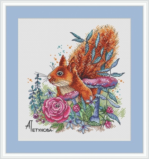 Forest Guest Cross Stitch Pattern, Code Ap-171 Anna Petunova 