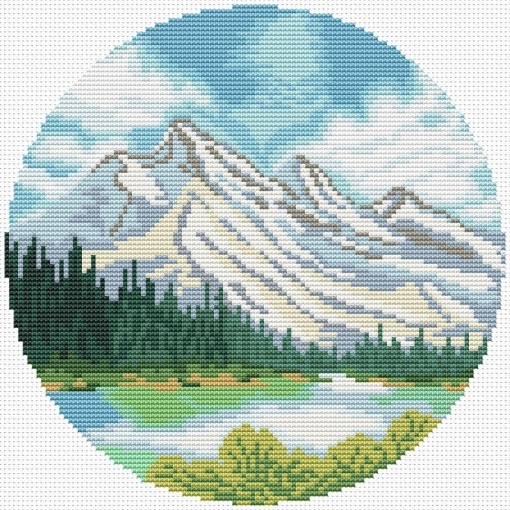 Landscape 3 Cross Stitch Pattern, code AN-117 Anna Nolfina | Buy online ...