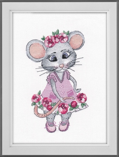 Frivolous Mouse Cross Stitch Kit, code 1201 ARIES | Buy online on ...