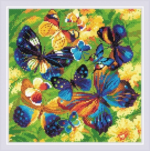 Colorfull Butterflies Diamond Painting Kit, code AM0038 RIOLIS | Buy ...