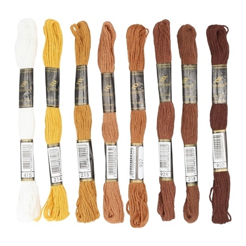 Embroidery Kit 215 Pcs,100 Colors Threads,5 Pcs Embroidery Hoops,3